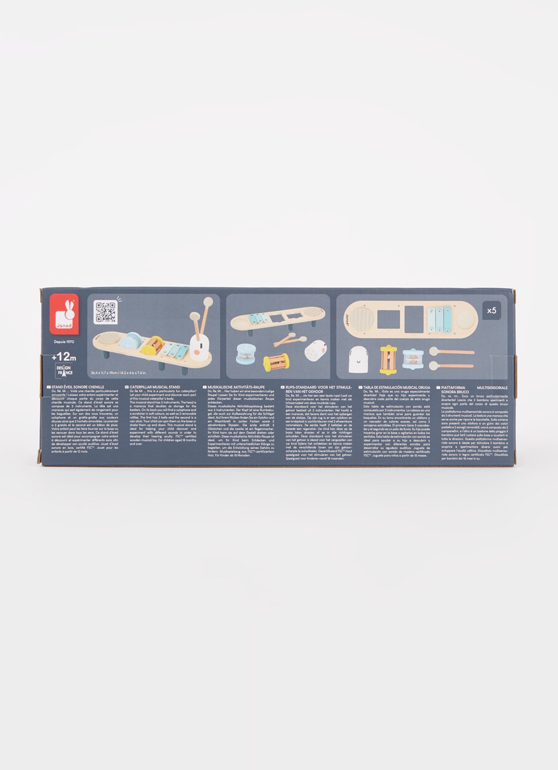 Janod Sweet Cocoon speeltafel - voorkant 2 blauw