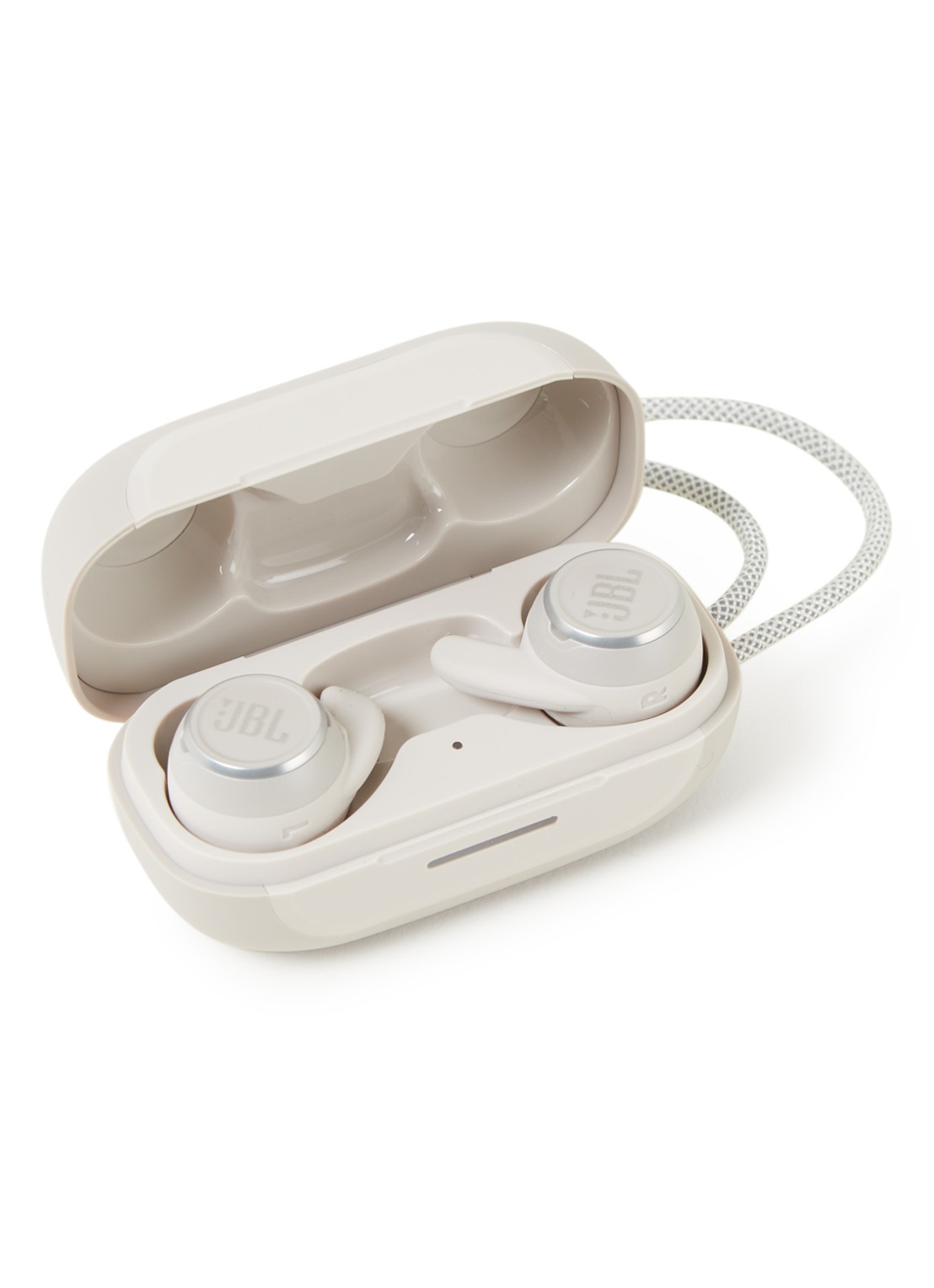 JBL Reflect Mini  NC TWS draadloze oordopjes - voorkant 2 gebroken wit