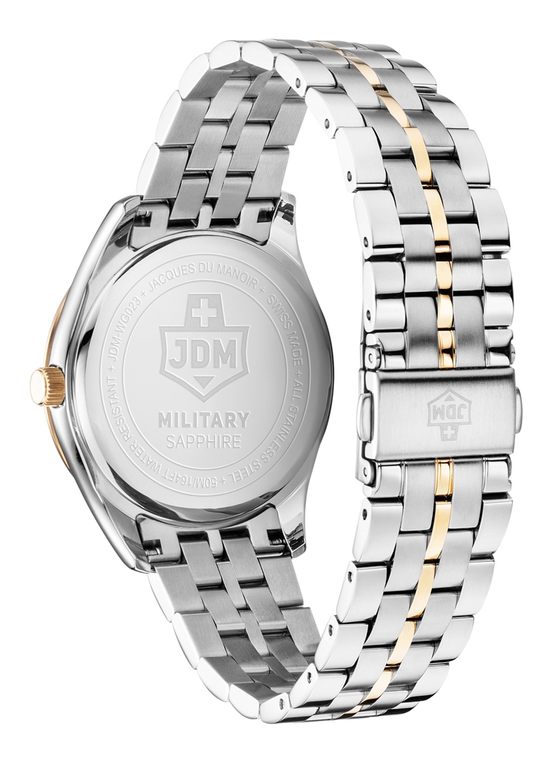 JDM Military Interlaken Gents horloge JDM-WG023-06 - detail 2 zilver