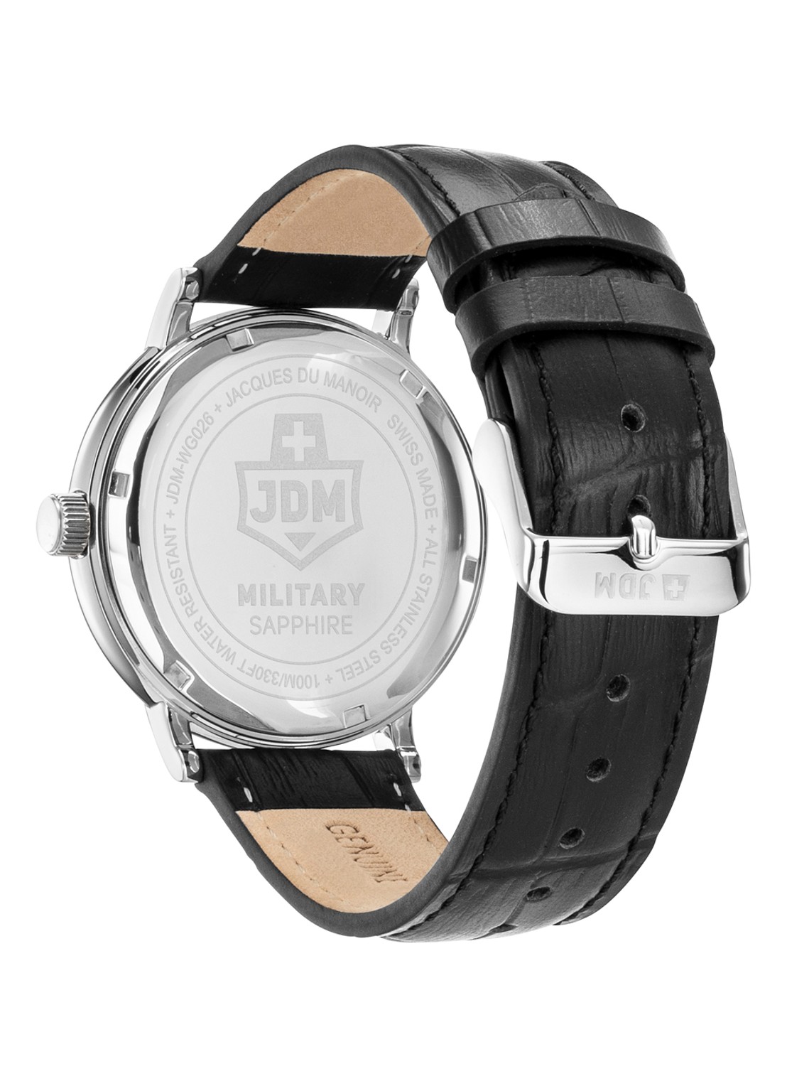 JDM Military Kilo II horloge JDM-WG026-04 - detail 2 zilver