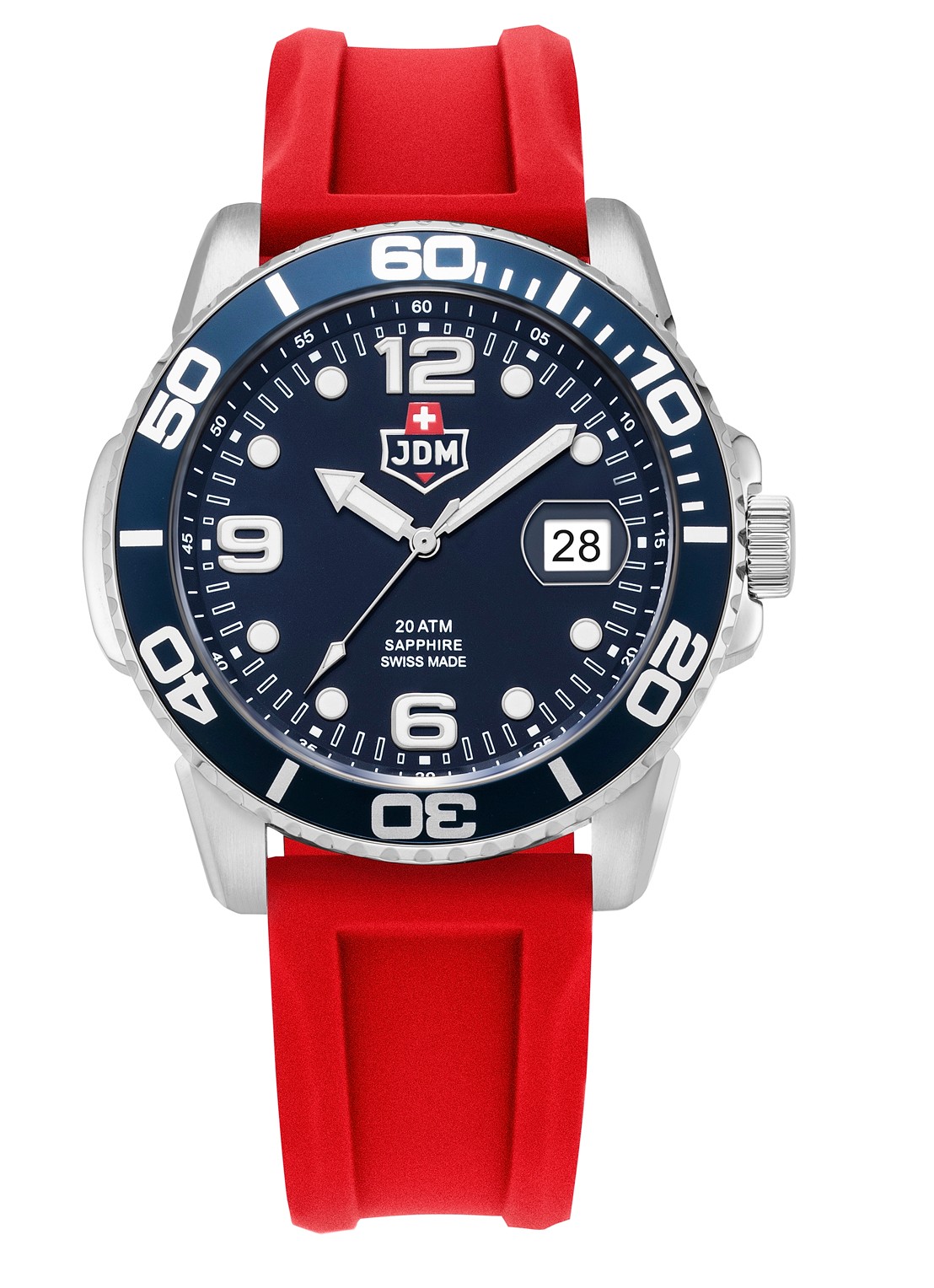 JDM Military Mike PLUS horloge JDM-WG029-02 - detail 2 zilver