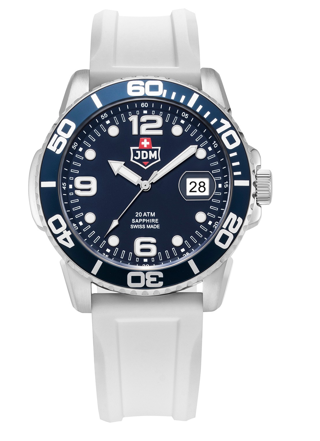 JDM Military Mike PLUS horloge JDM-WG029-02 - detail 3 zilver