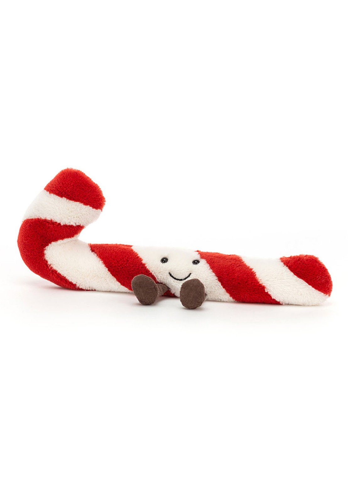 Jellycat Amuseable Candy Cane knuffel 7 cm - voorkant multicolor
