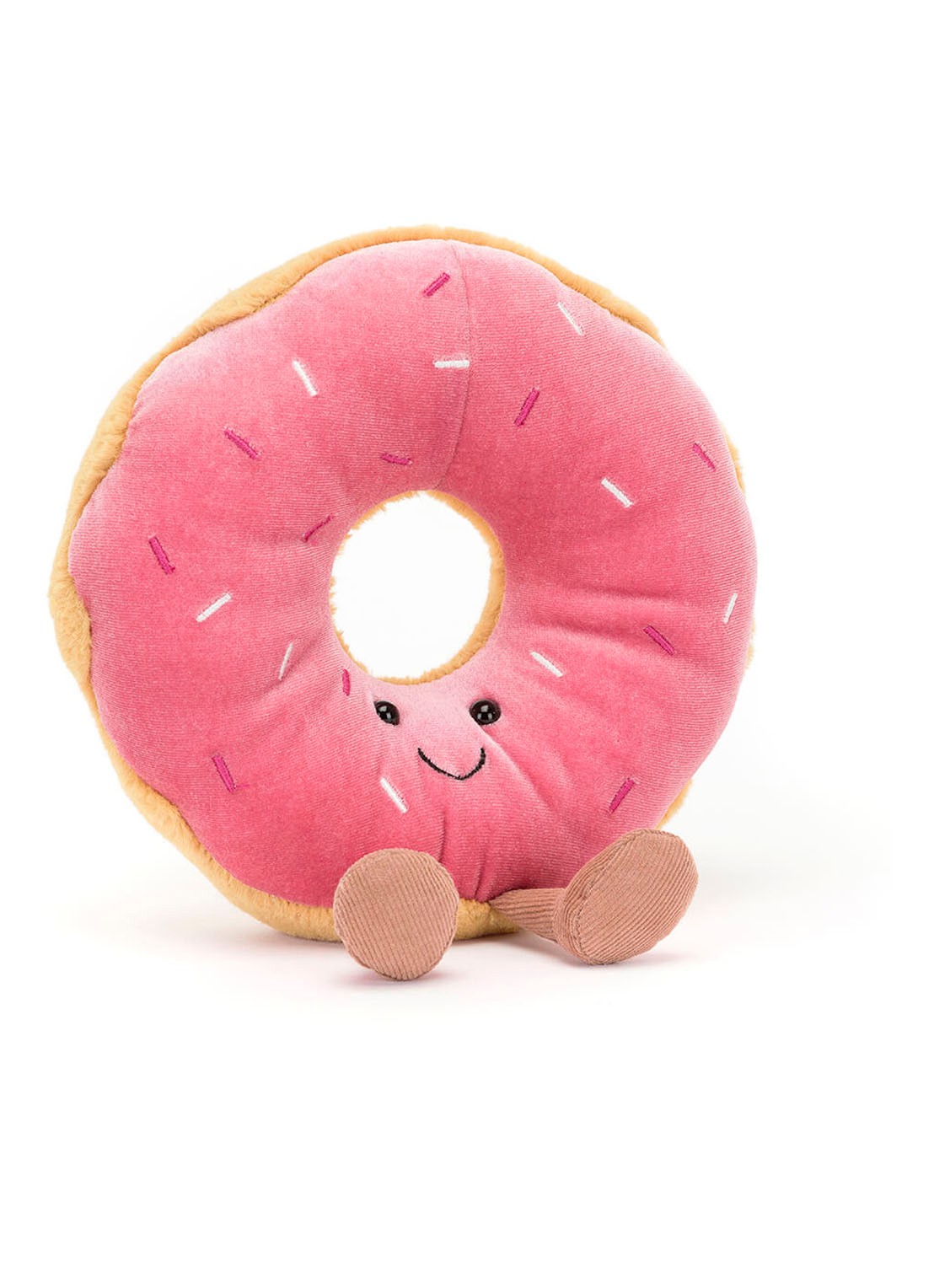 Jellycat Amuseable Donut knuffel 18 cm - voorkant roze