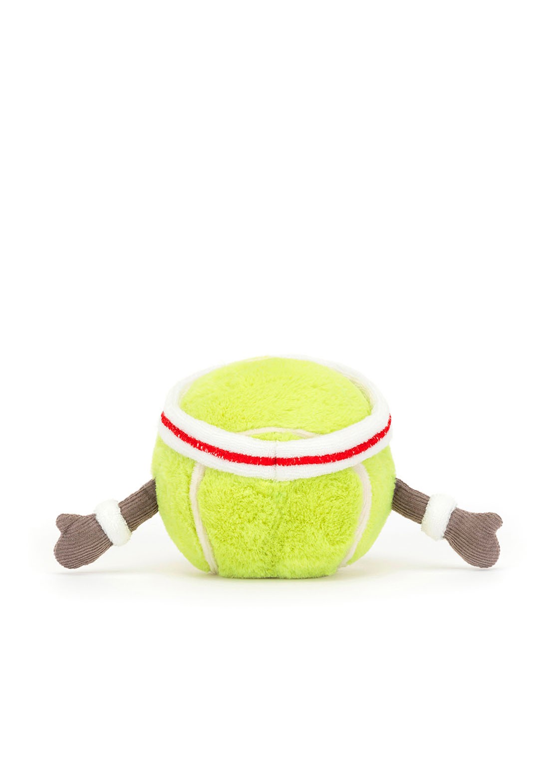 Jellycat Amuseable Sports Tennisbal knuffel 9 cm - detail 2 lime