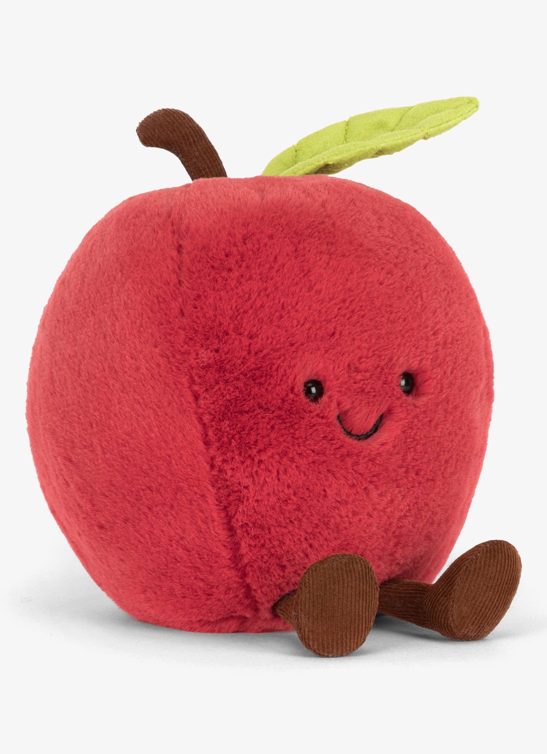 Jellycat Amuseables appel knuffel - detail 3 rood