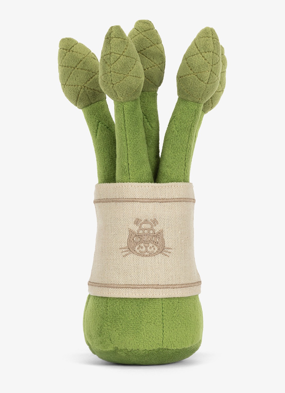 Jellycat Amuseables Asparagus knuffel 22 cm - achterkant 6 multicolor