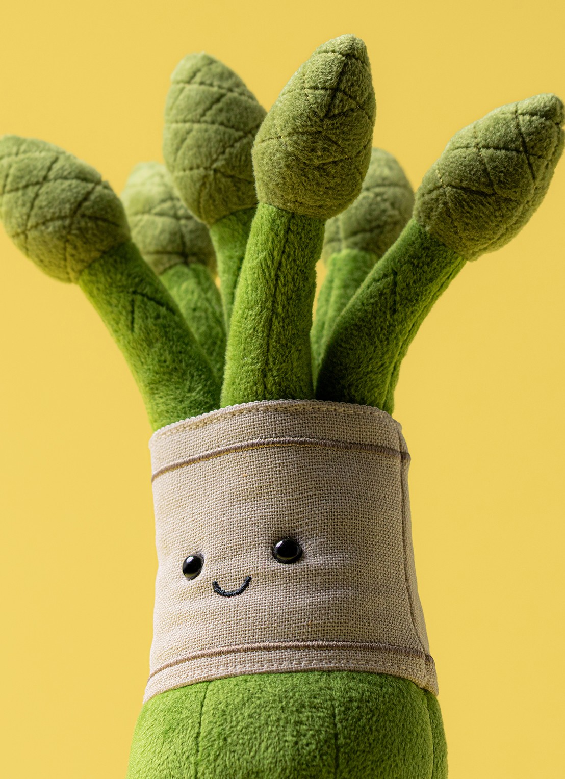 Jellycat Amuseables Asparagus knuffel 22 cm - detail 4 multicolor