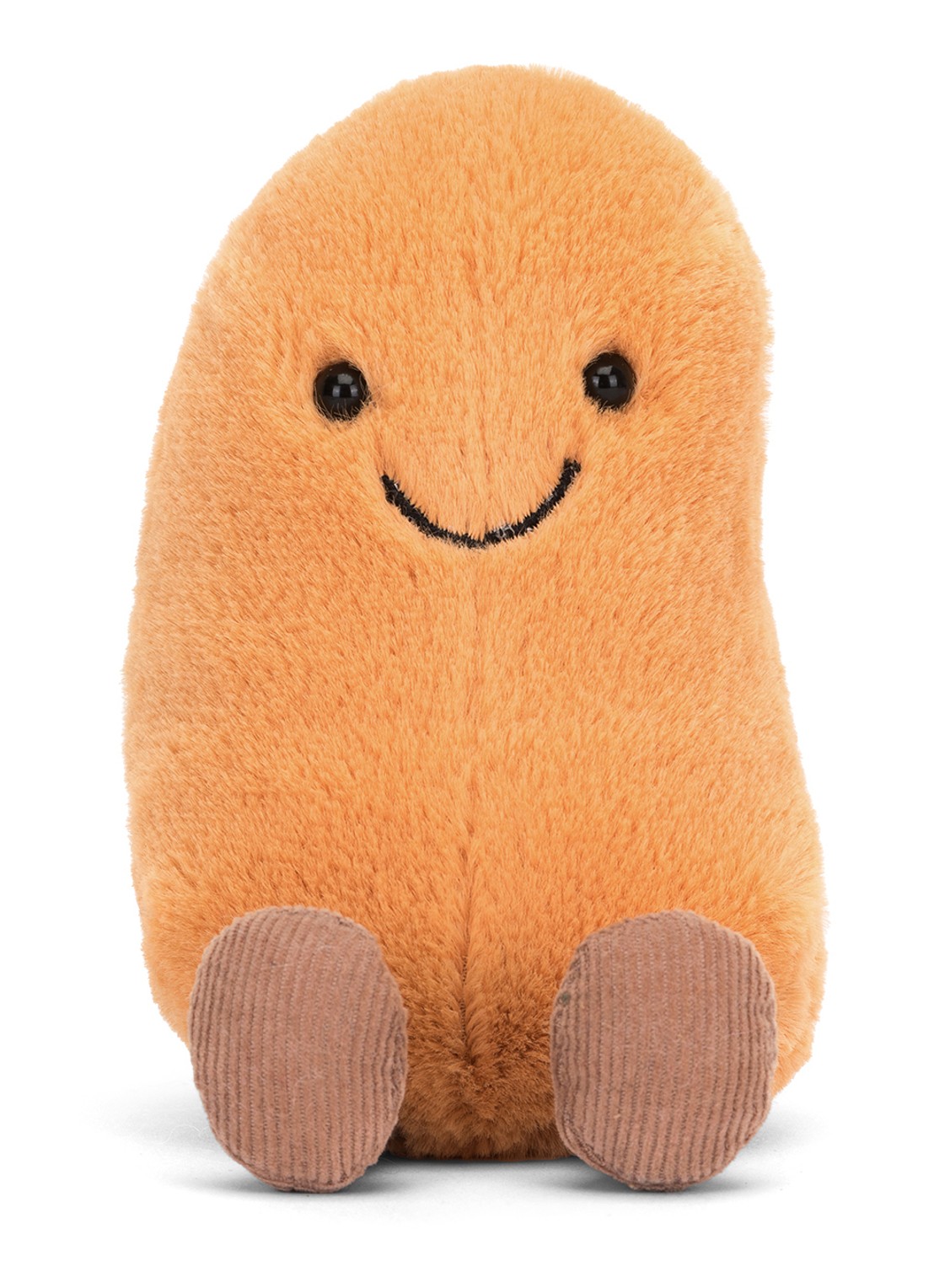 Jellycat Amuseables Bean knuffel 13 cm - detail 4 oranje