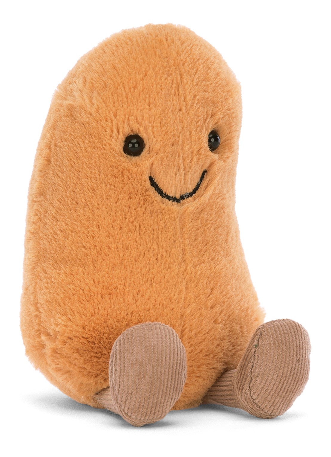 Jellycat Amuseables Bean knuffel 13 cm - voorkant oranje