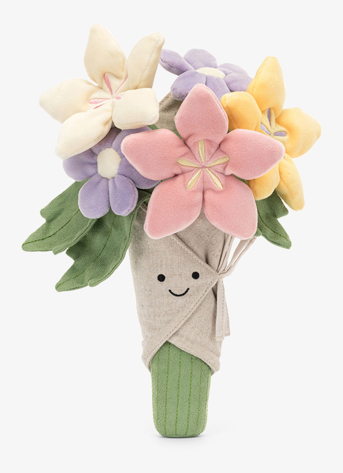 Jellycat Amuseables Bouquet knuffel 31 cm - voorkant 2 multicolor