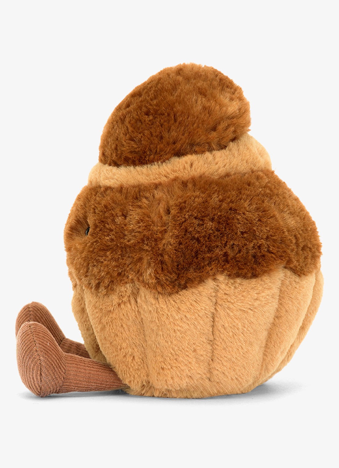 Jellycat Amuseables Brigitte Brioche knuffel 15 cm - detail 4 bruin