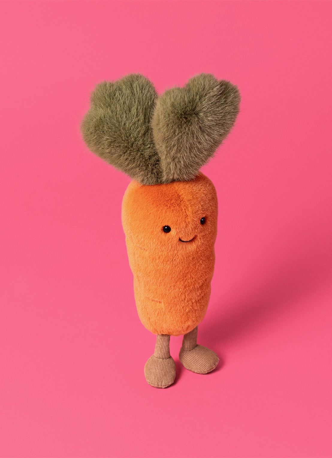 Jellycat Amuseables Carrot knuffel 28 cm - detail 3 oranje