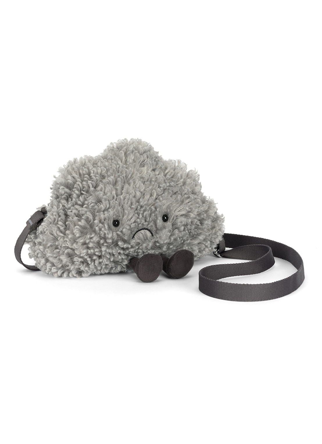 Jellycat Amuseables Cirrus Storm Cloud knuffeltas 20 cm - detail 4 grijs