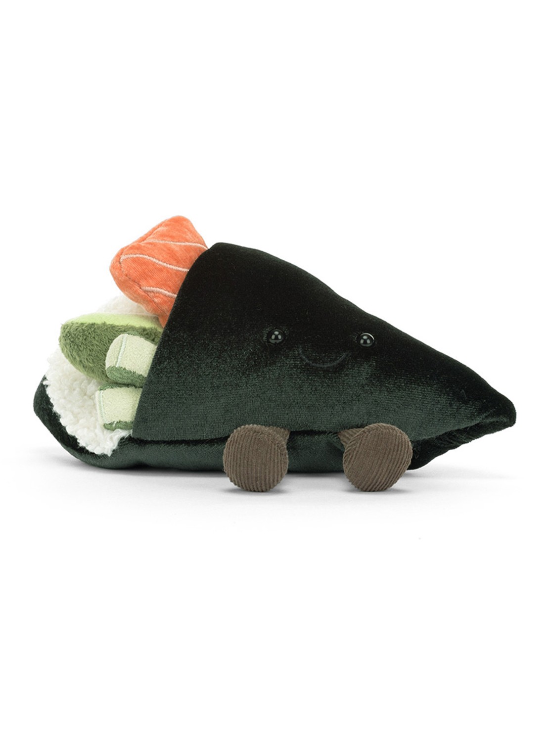Jellycat Amuseables Coneroi Temaki knuffel 13 cm - detail 4 donkergroen