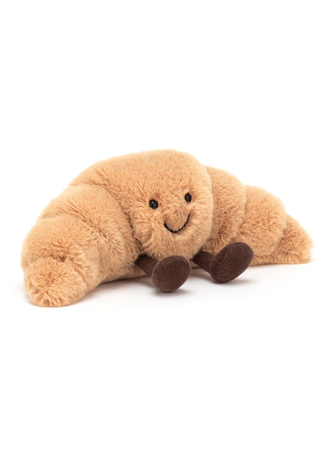 Jellycat Amuseables Croissant knuffel 7 cm - voorkant lichtbruin