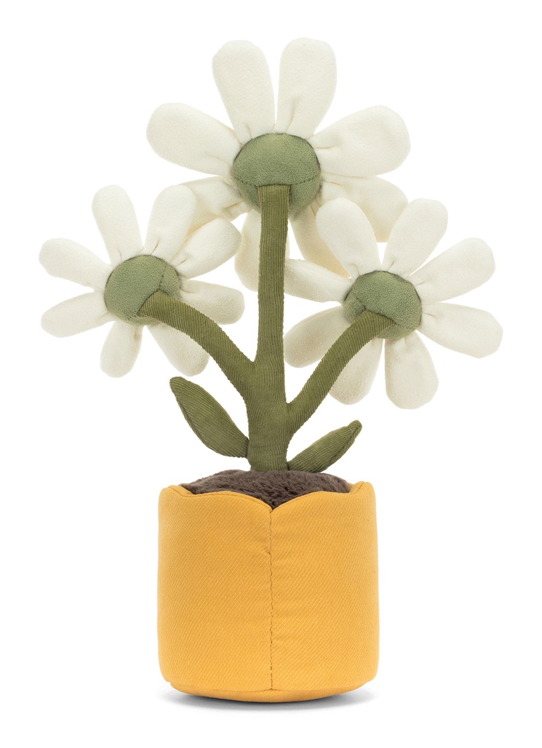 Jellycat Amuseables Daisy knuffel 34 cm - achterkant 5 vanillegeel
