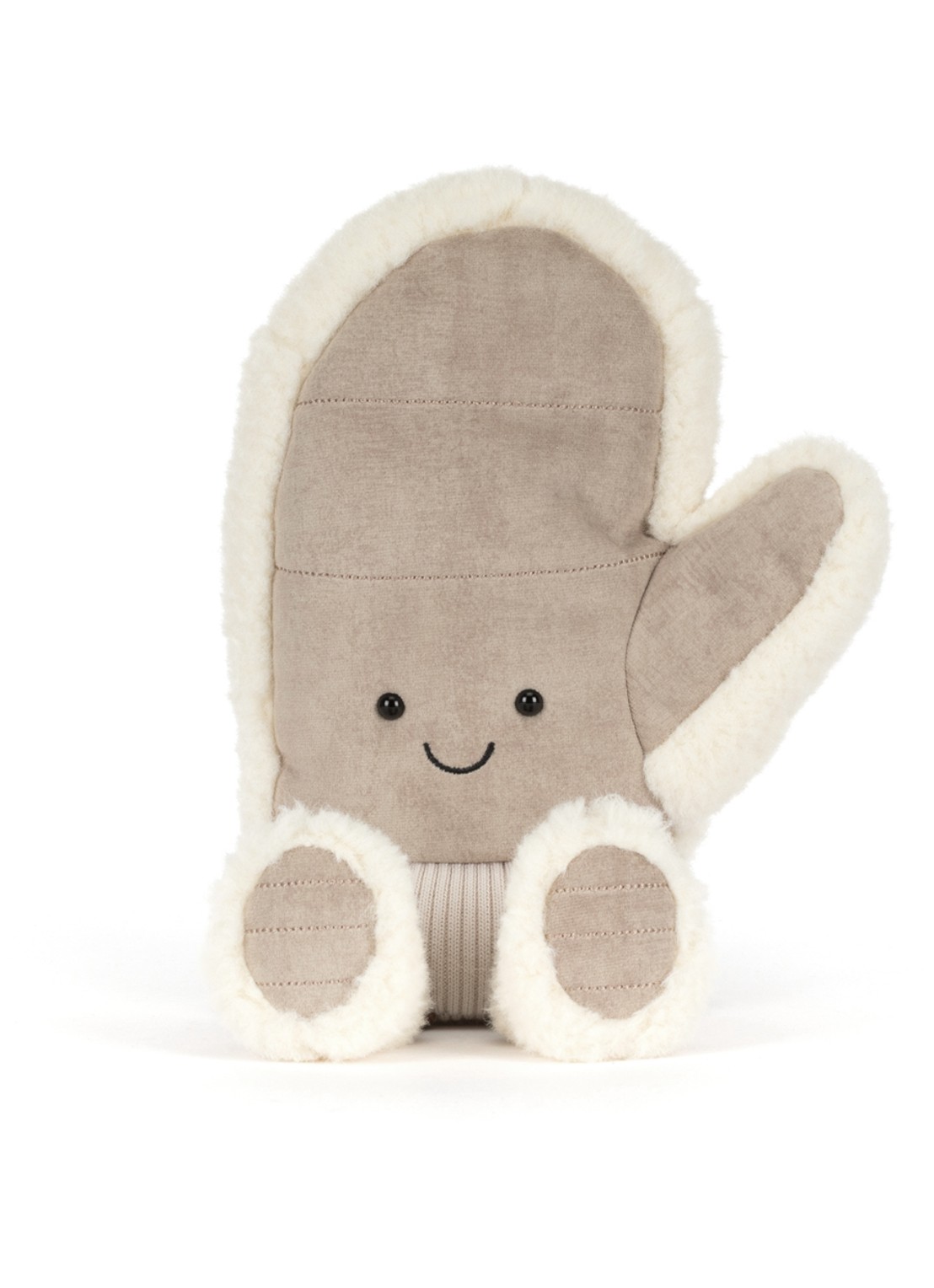 Jellycat Amuseables Fitswell Mitten - voorkant 2 grijs