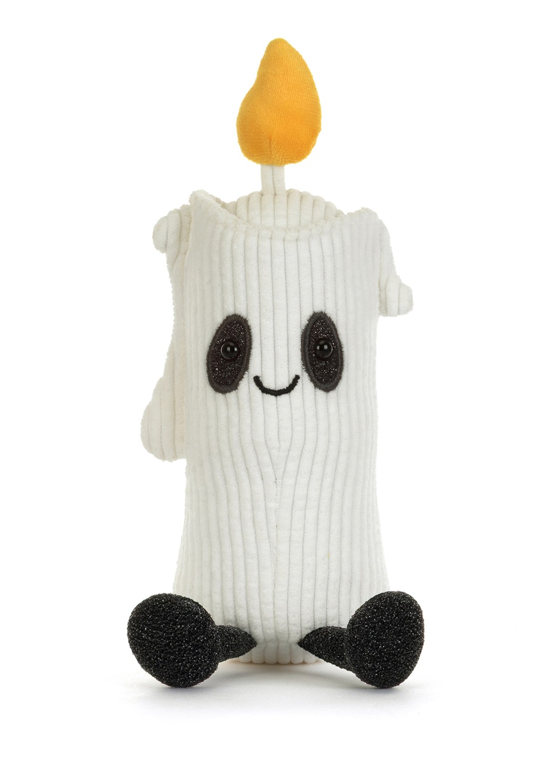 Jellycat Amuseables Flickerty Candle knuffel 19 cm - detail 2 gebroken wit