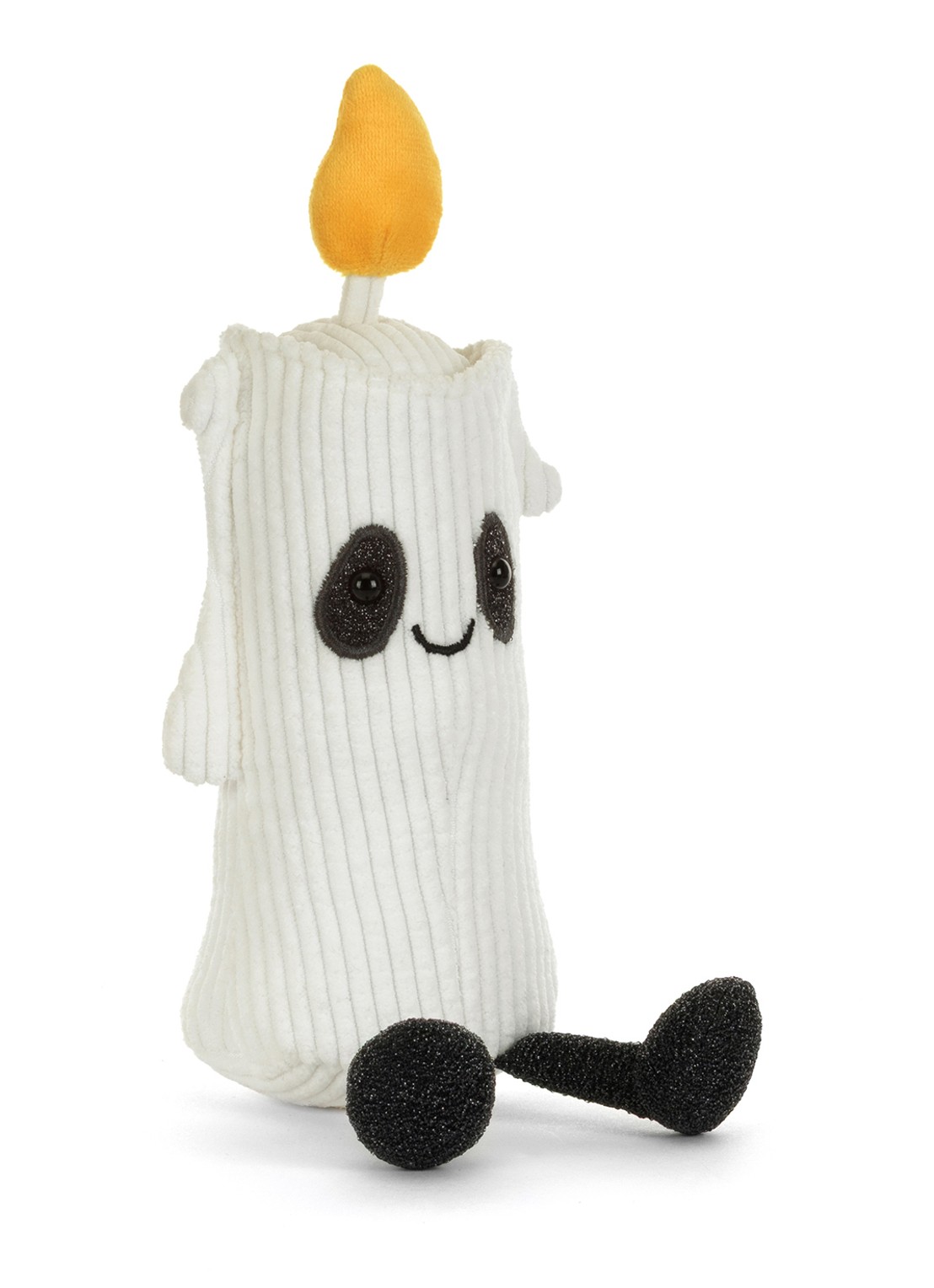 Jellycat Amuseables Flickerty Candle knuffel 19 cm - voorkant 7 gebroken wit