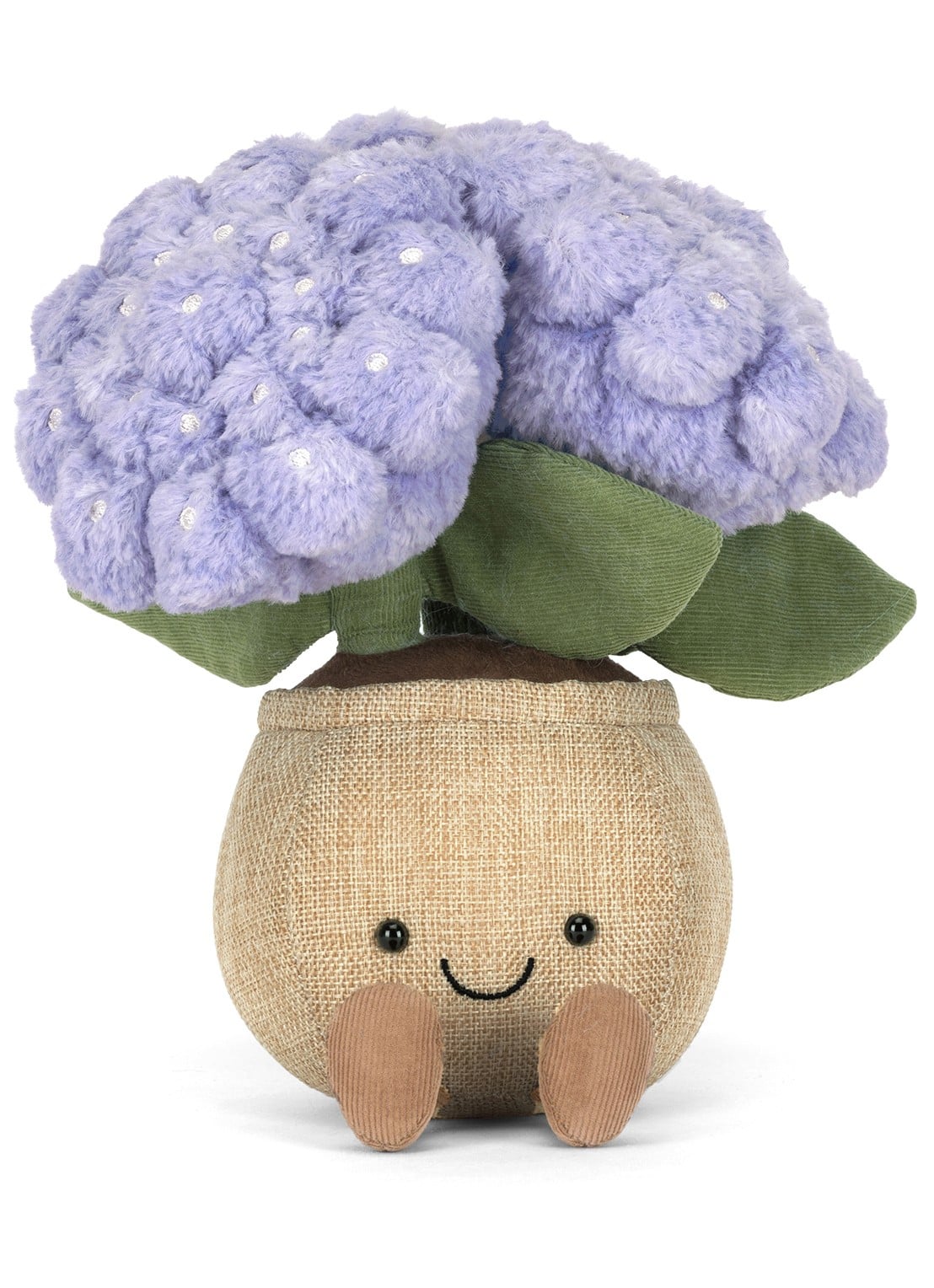 Jellycat Amuseables Hydrangea knuffel 24 cm  - detail beige