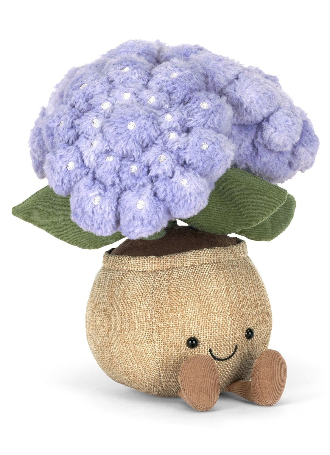 Jellycat Amuseables Hydrangea knuffel 24 cm  - voorkant 3 beige