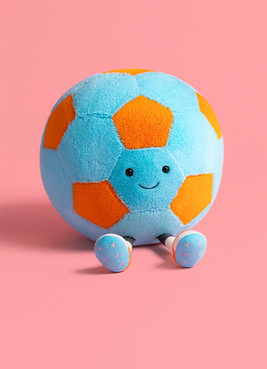 Jellycat Amuseables Jellycat Football knuffel 19 cm - detail 4 multicolor