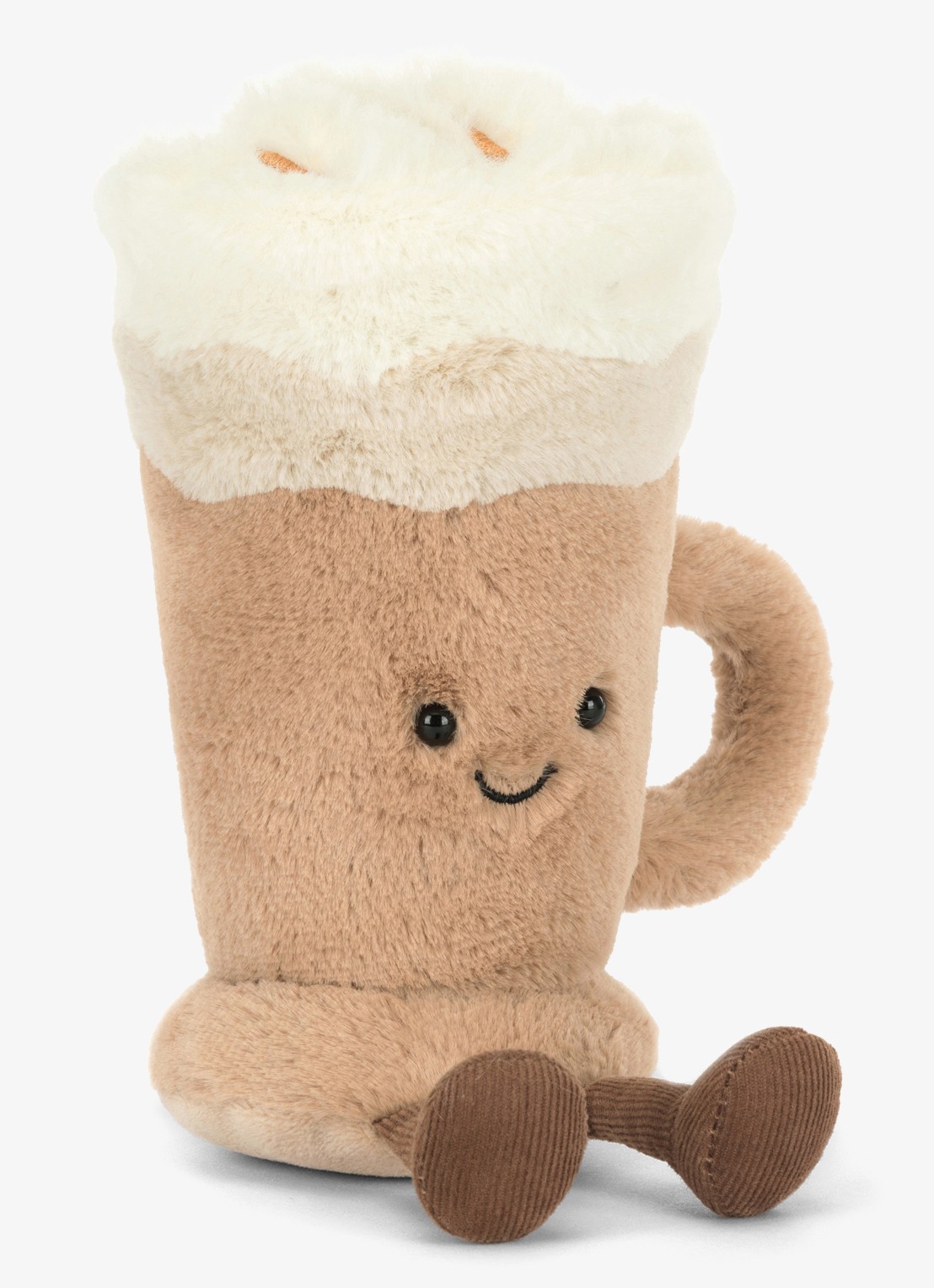 Jellycat Amuseables Latte knuffel 18 cm - detail 3 bruin