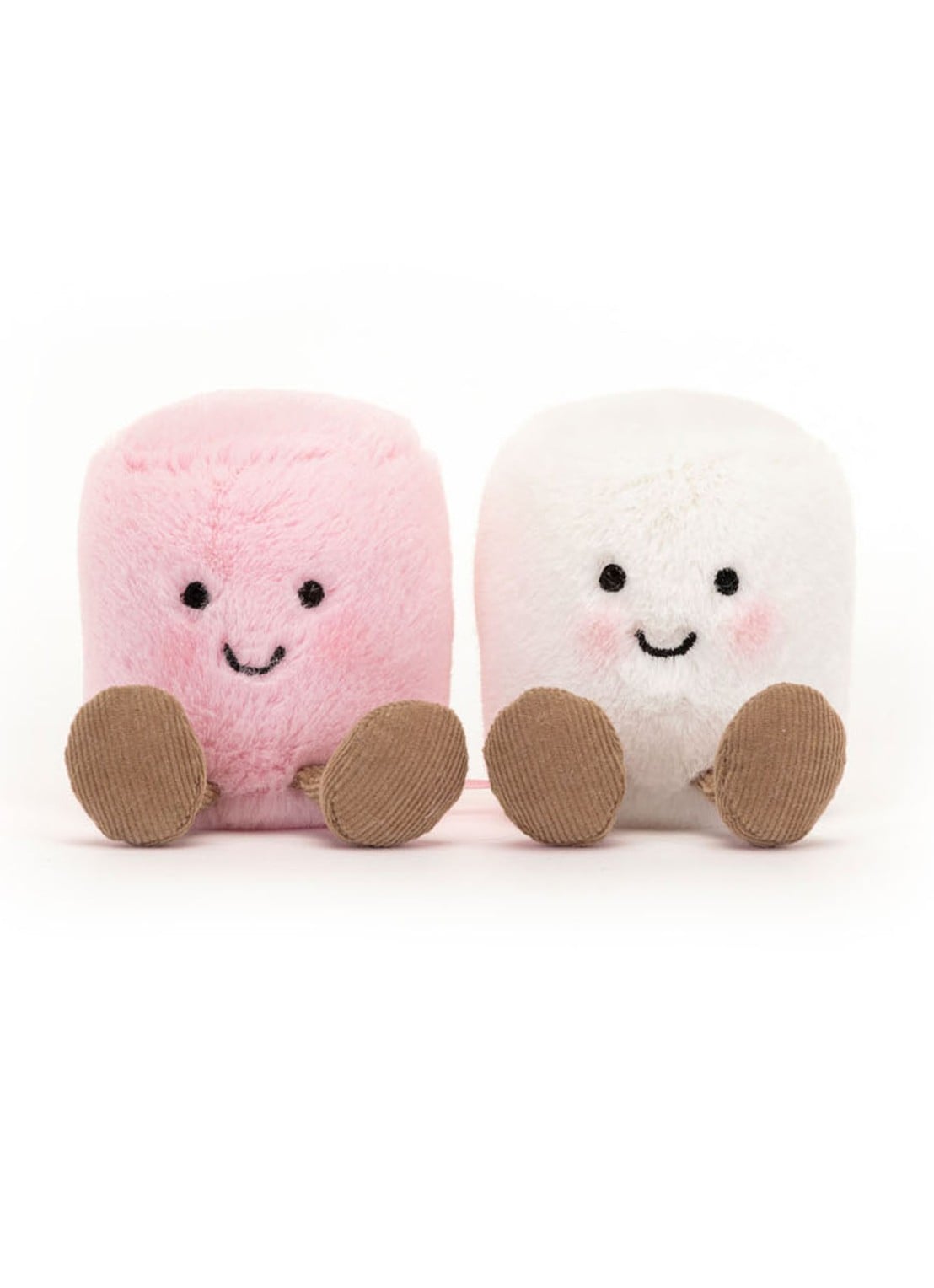 Jellycat Amuseables Marschmallows knuffel 9 cm - voorkant 4 multicolor