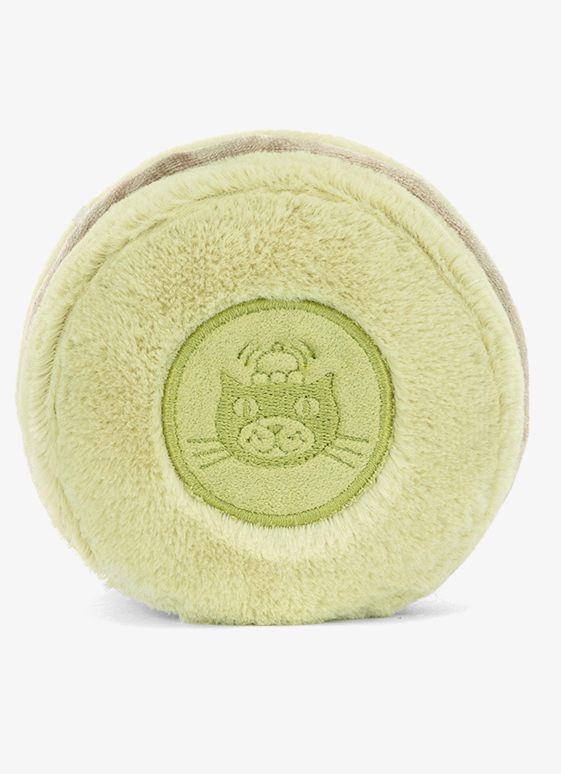 Jellycat Amuseables Max Macaron knuffel 12 cm  - achterkant 3 lime