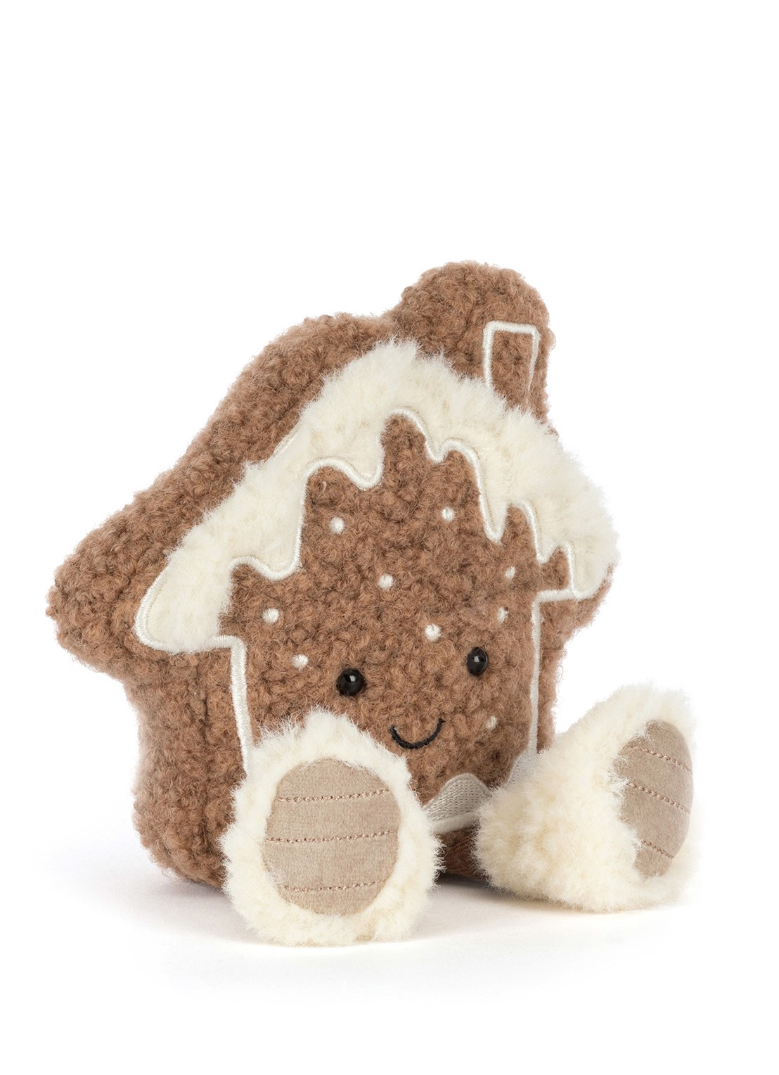 Jellycat Amuseables Molasi Cookie knuffel 18 cm - detail beige