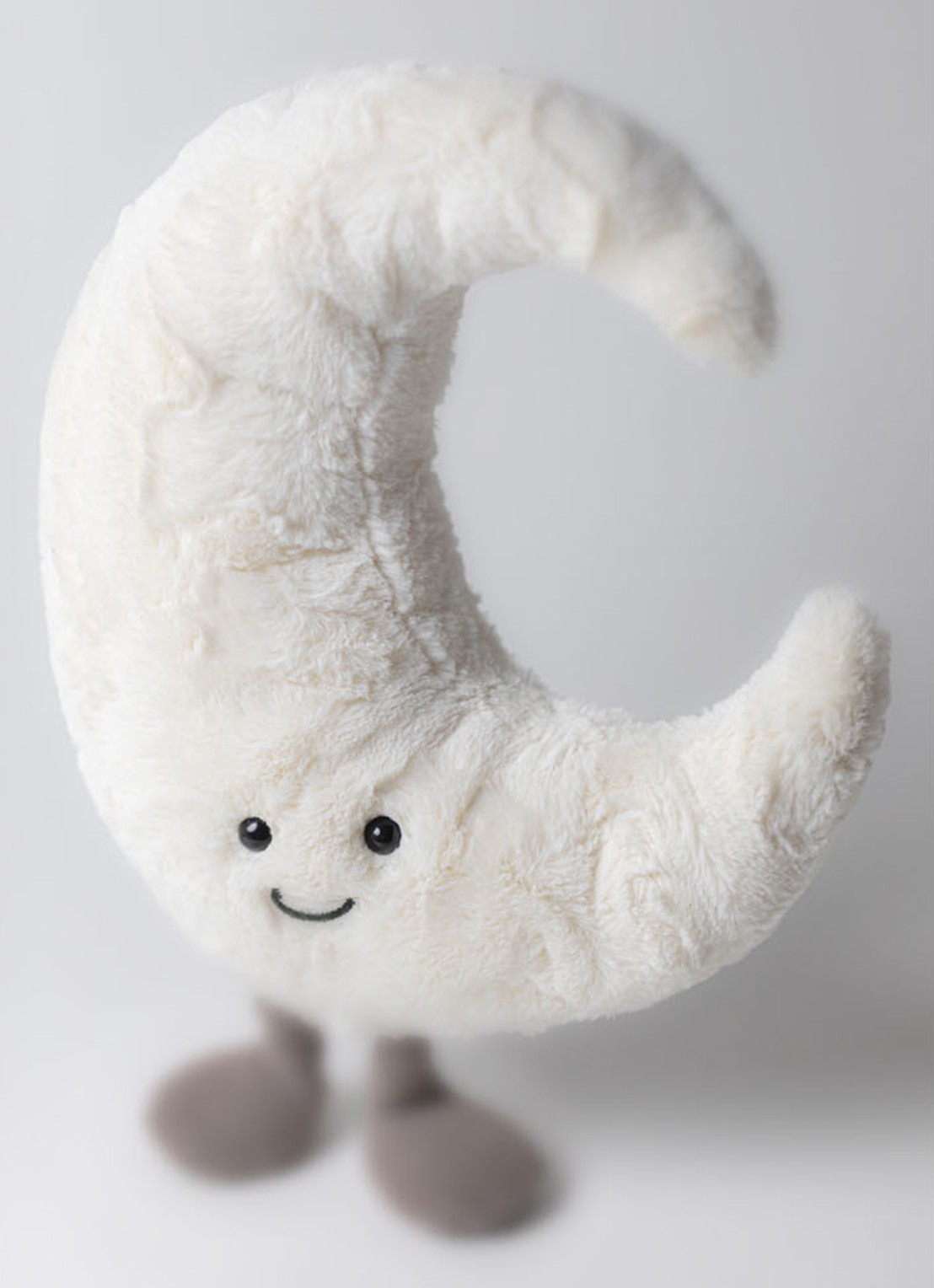 Jellycat Amuseables Moon knuffel 26 cm - voorkant 2 gebroken wit