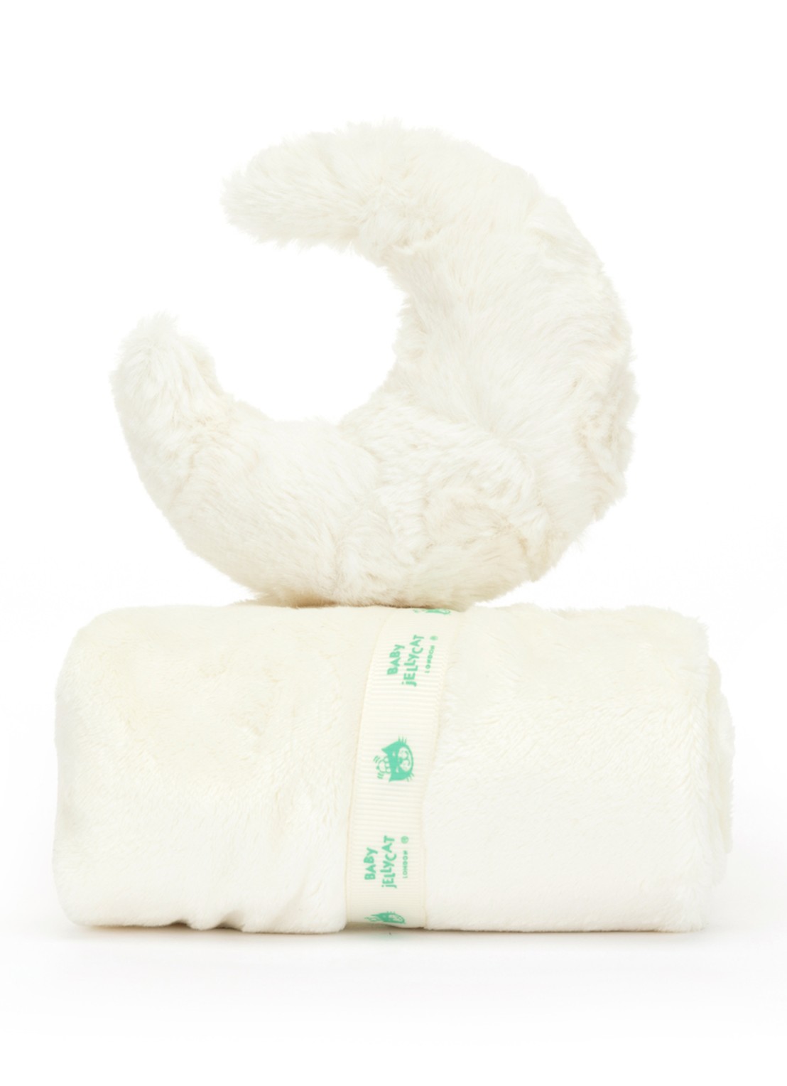 Jellycat Amuseables Moon Soother knuffeldoekje 34 cm - achterkant 3 creme