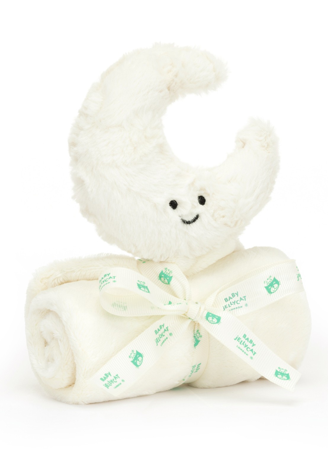 Jellycat Amuseables Moon Soother knuffeldoekje 34 cm - voorkant 5 creme