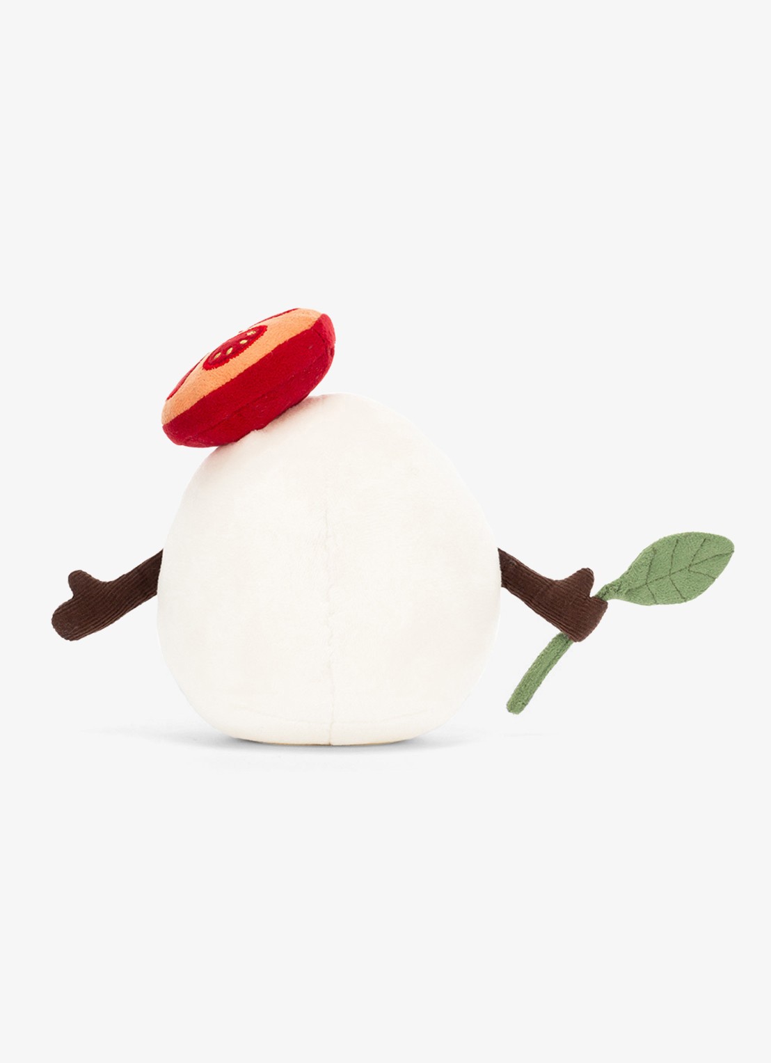 Jellycat Amuseables Mozzarella knuffel 14 cm - achterkant 5 wit