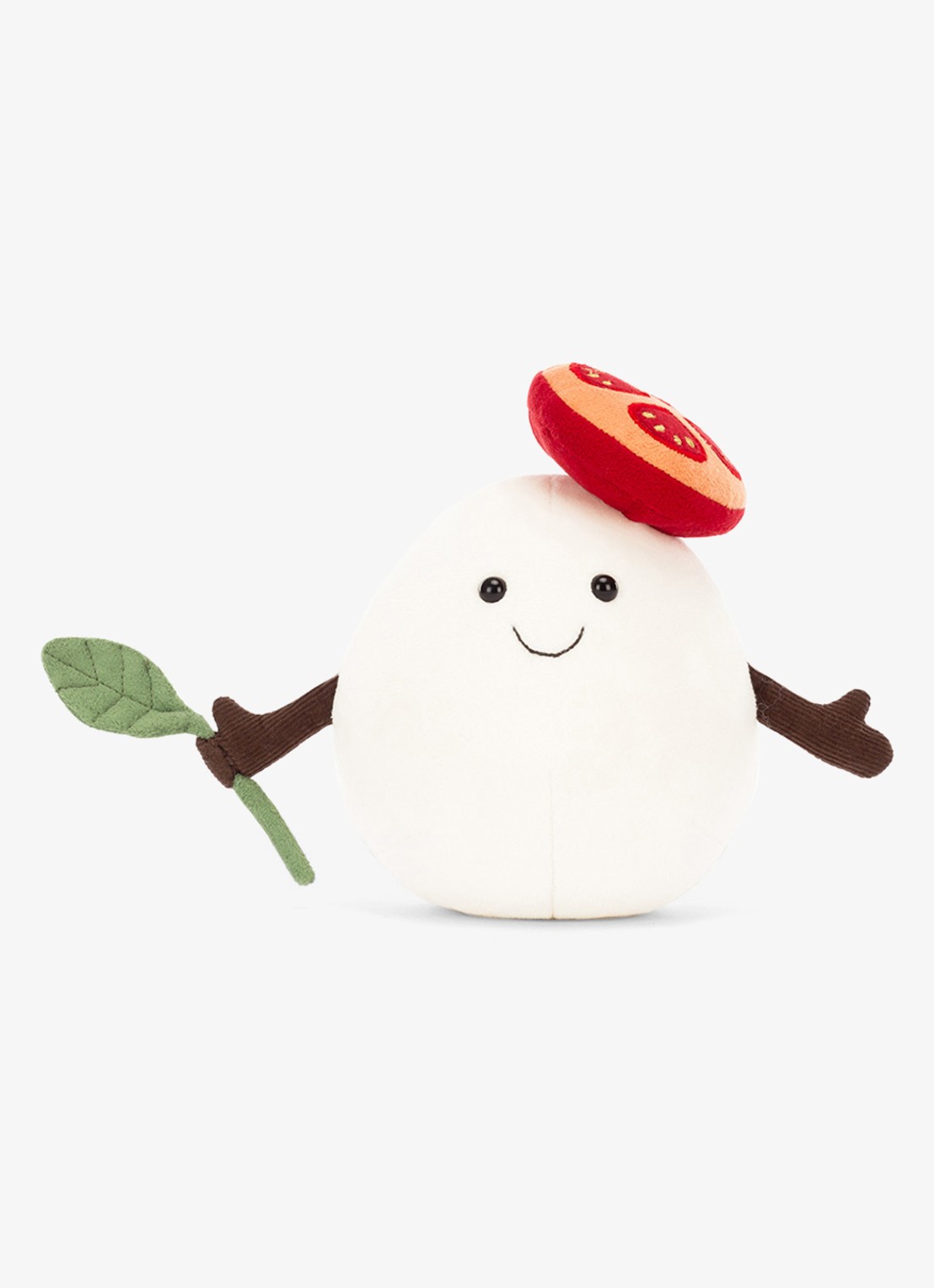 Jellycat Amuseables Mozzarella knuffel 14 cm - detail 3 wit