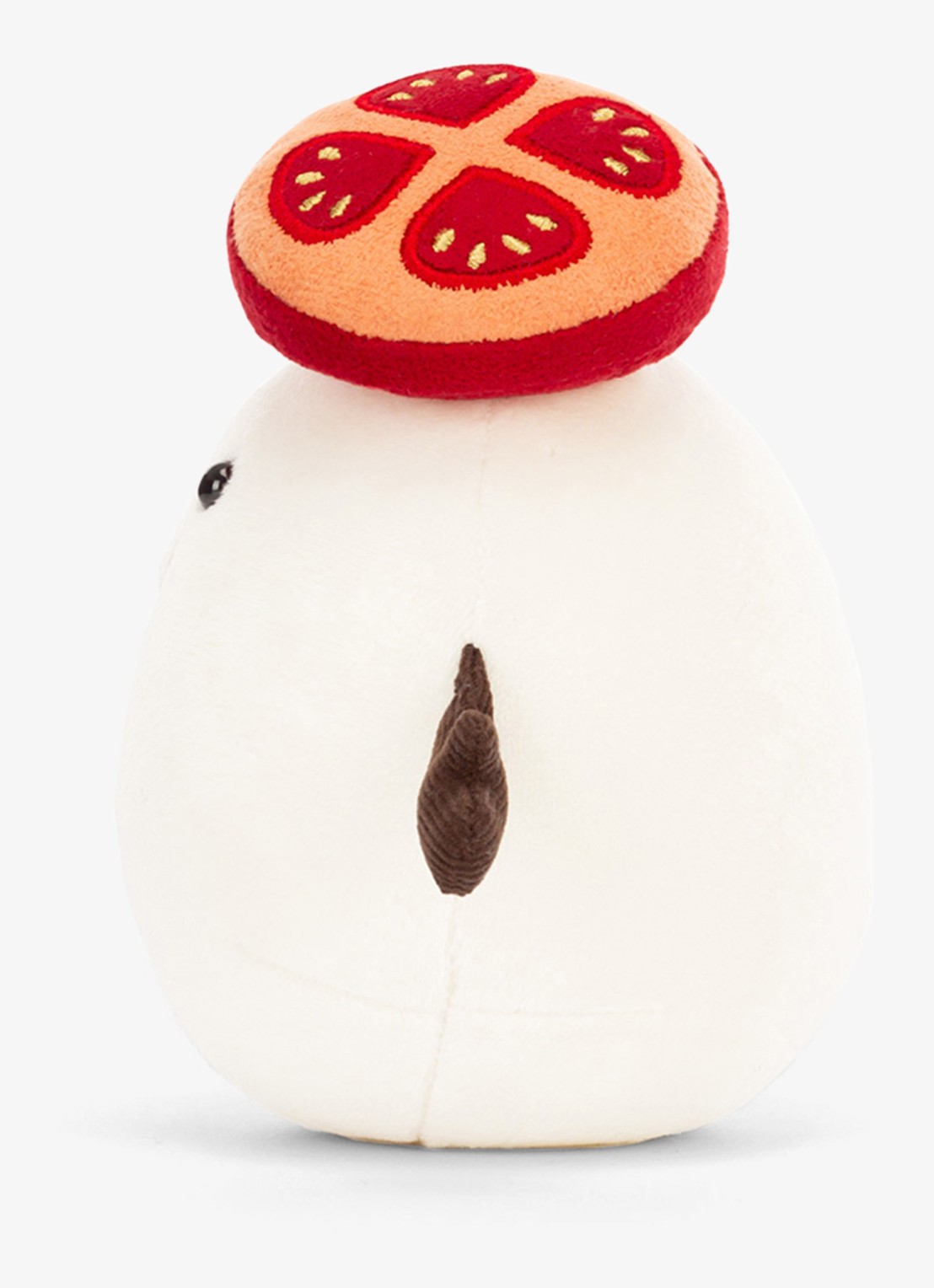 Jellycat Amuseables Mozzarella knuffel 14 cm - detail 4 wit