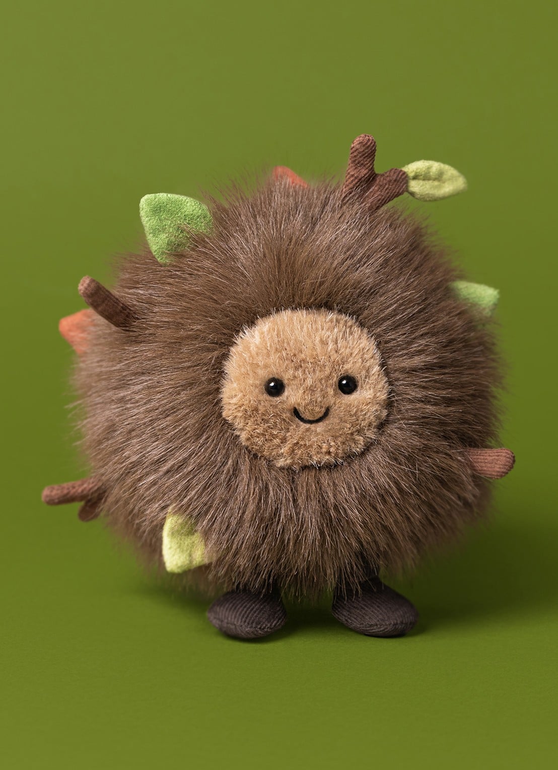 Jellycat Amuseables Mulshi Woodland Floor knuffel 10 cm - detail 4 beige