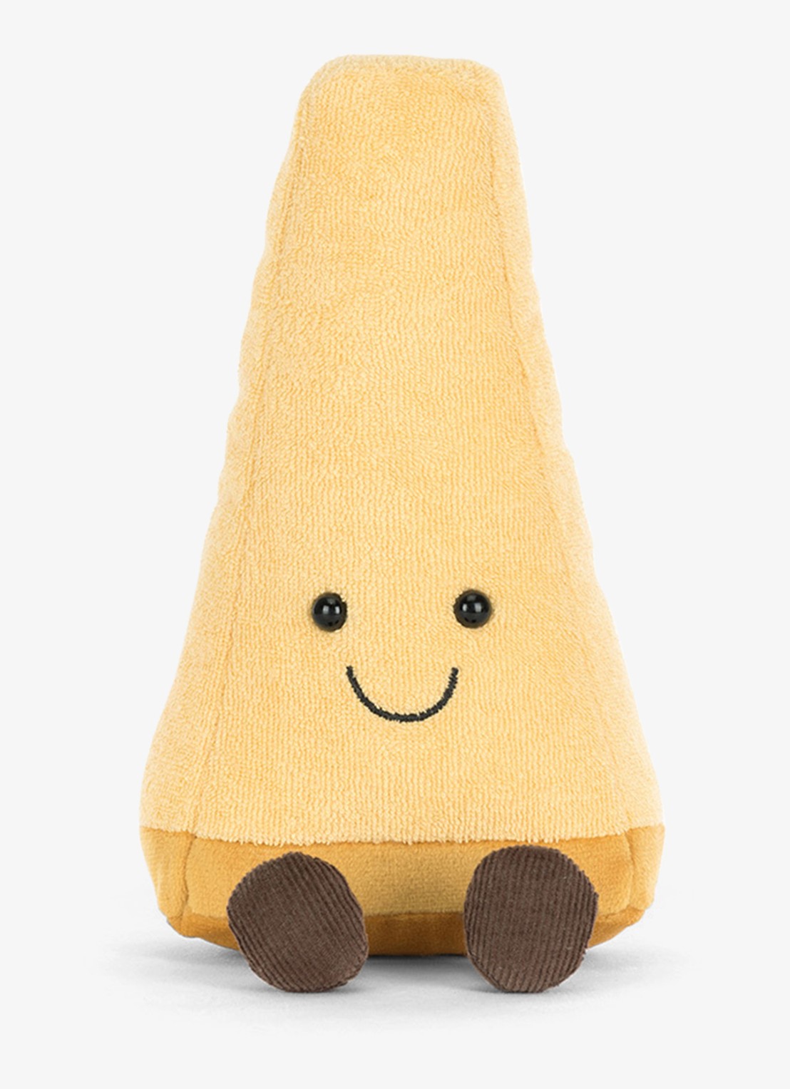 Jellycat Amuseables Parmesan knuffel 19 cm - detail geel