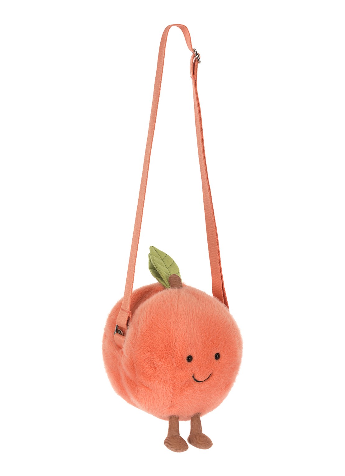 Jellycat Amuseables Peach crossbodytas - detail roze