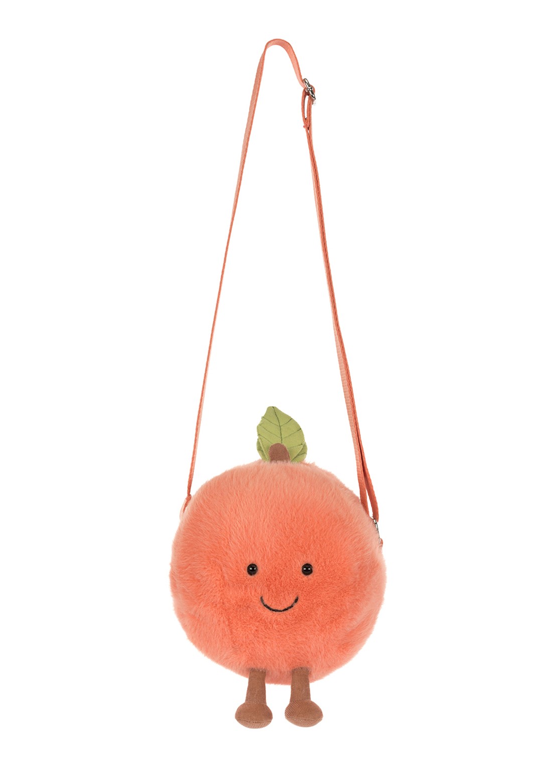 Jellycat Amuseables Peach crossbodytas - voorkant 5 roze