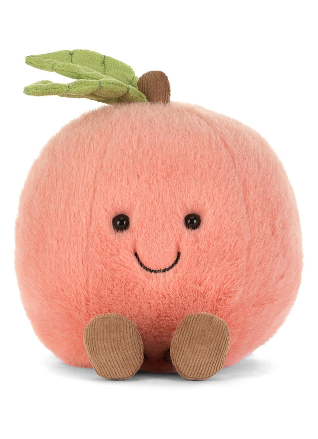 Jellycat Amuseables Peach knuffel 14 cm  - detail 3 oranje