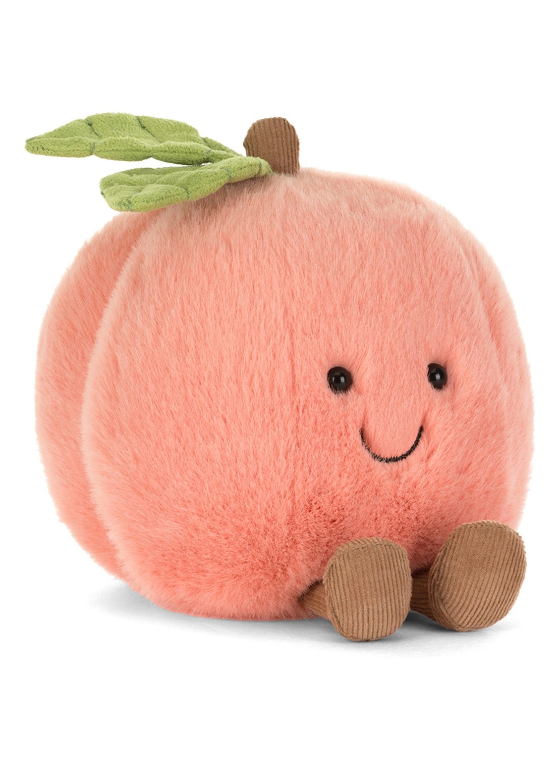 Jellycat Amuseables Peach knuffel 14 cm  - voorkant oranje