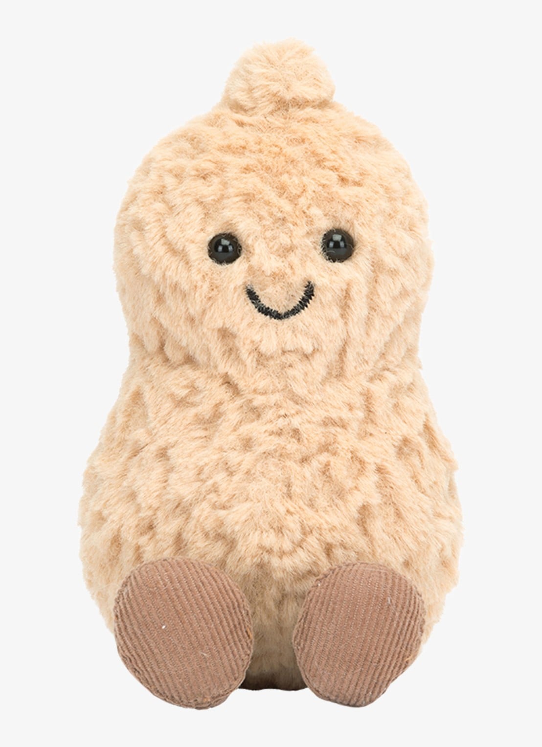 Jellycat Amuseables Peanut knuffel 15 cm - voorkant 4 beige