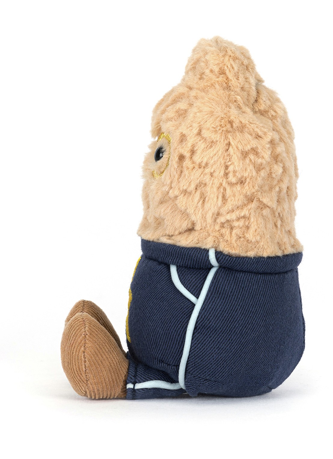 Jellycat Amuseables Peanut Star Student Outfit knuffel 15 cm  - detail 2 beige