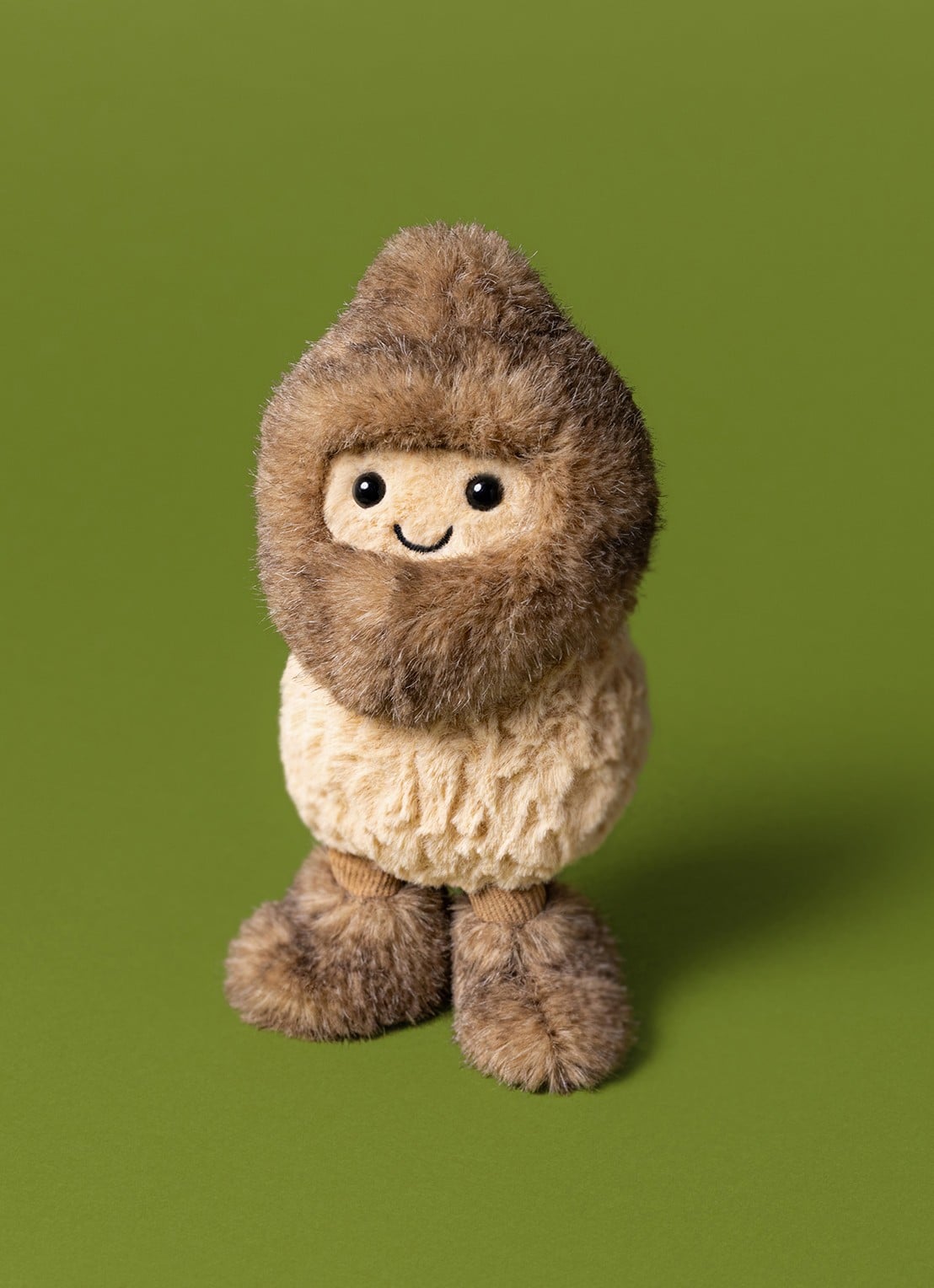 Jellycat Amuseables Peanut Yeti Outfit knuffel 12 cm - detail 4 beige