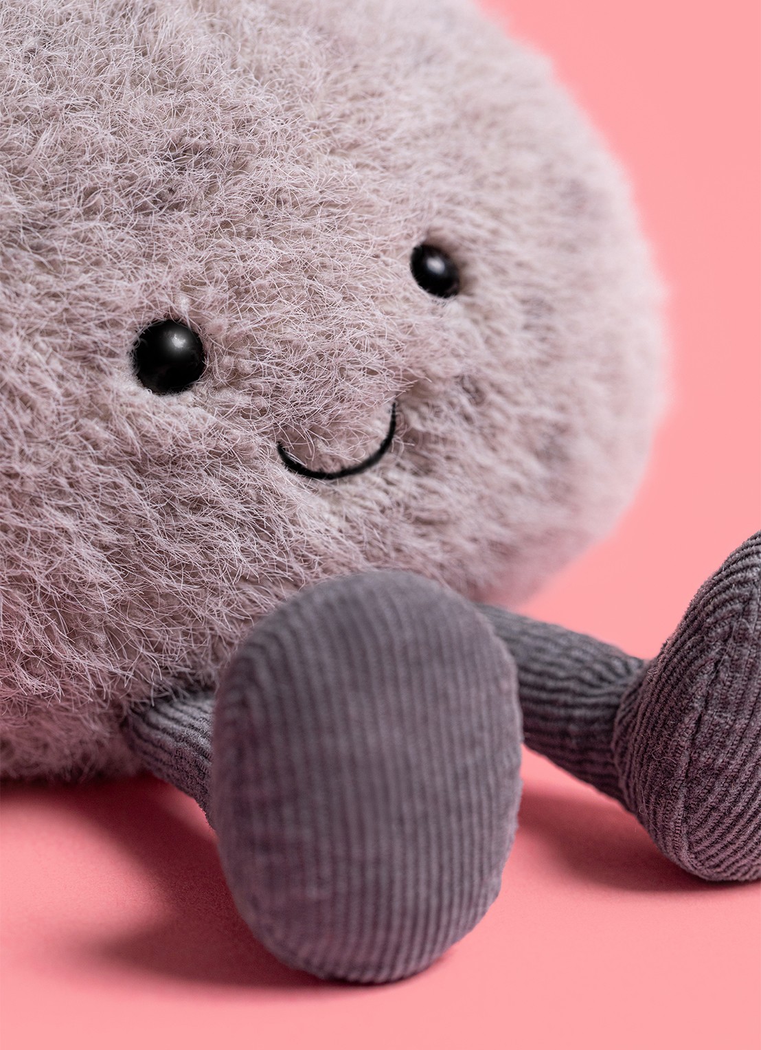 Jellycat Amuseables Pebble knuffel 8 cm - voorkant 2 multicolor
