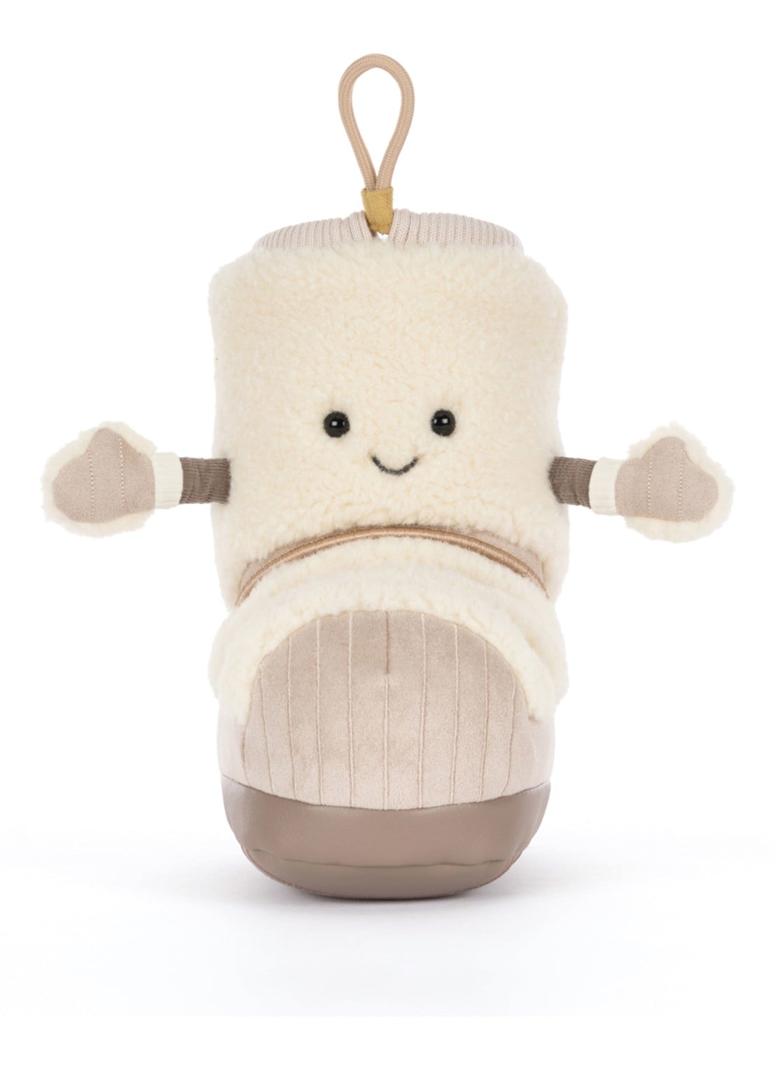 Jellycat Amuseables Perta Snow Boot - voorkant 3 beige