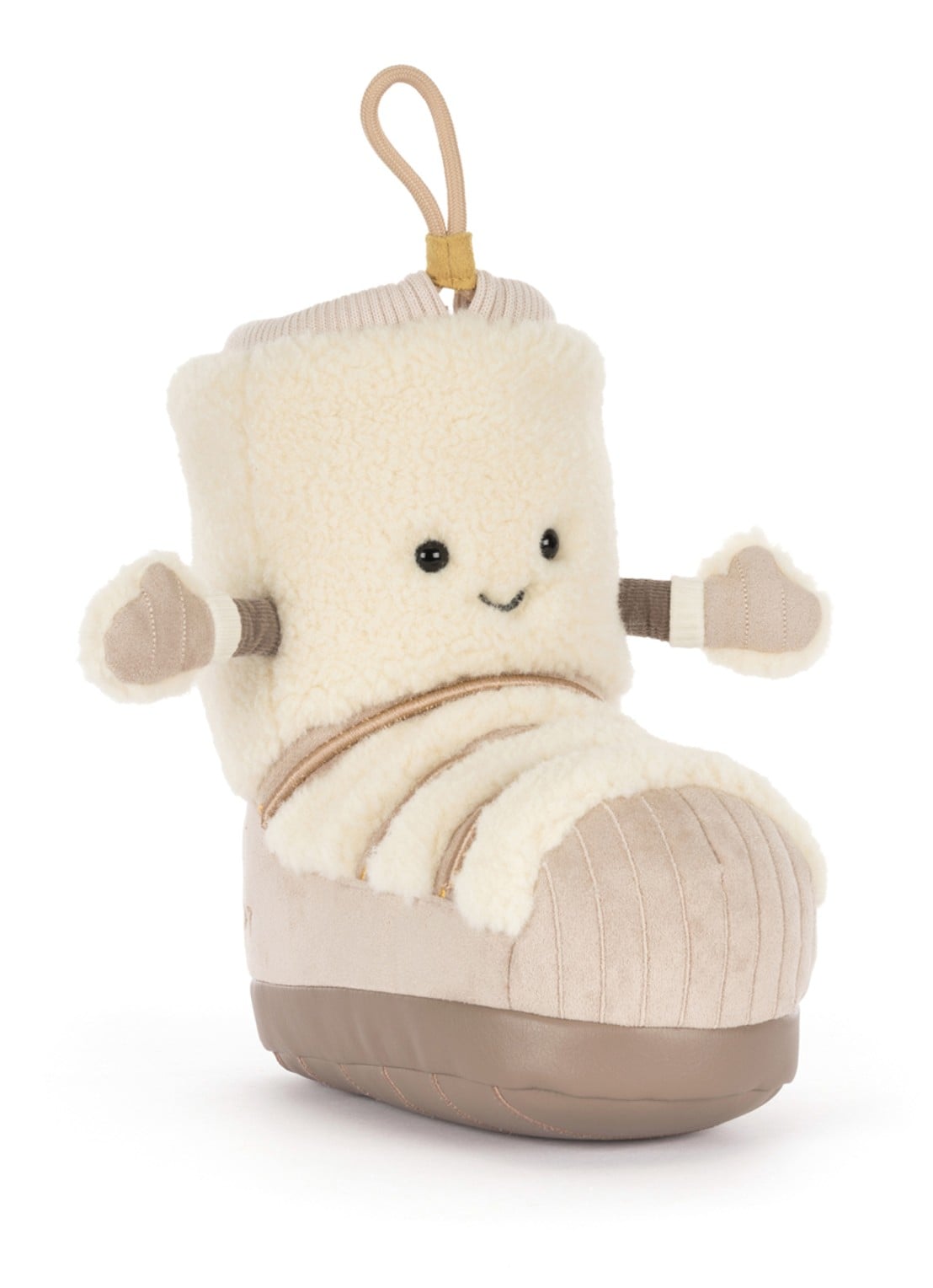 Jellycat Amuseables Perta Snow Boot - voorkant 4 beige