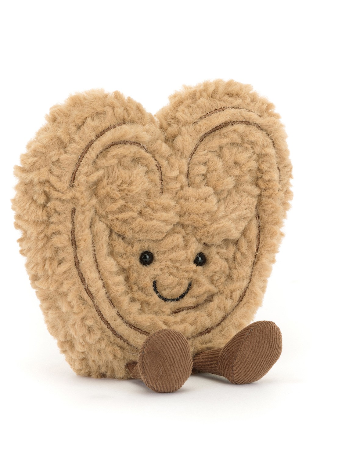 Jellycat Amuseables Philippe Palmier Knuffel 11 cm - voorkant bruin